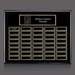 Plaque perpétuelle Oakleigh Horiz Pert/ - Noir/Or - 40 plaquettes 12 x 15 po