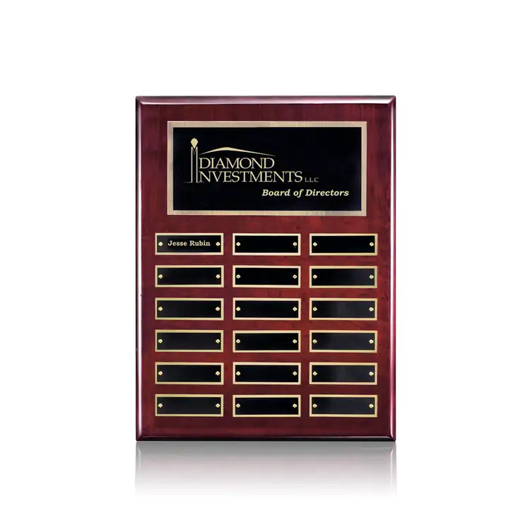 Oakleigh Vert Perpetual - Rosewood/Gold - 18 Plates 9 x 12 in