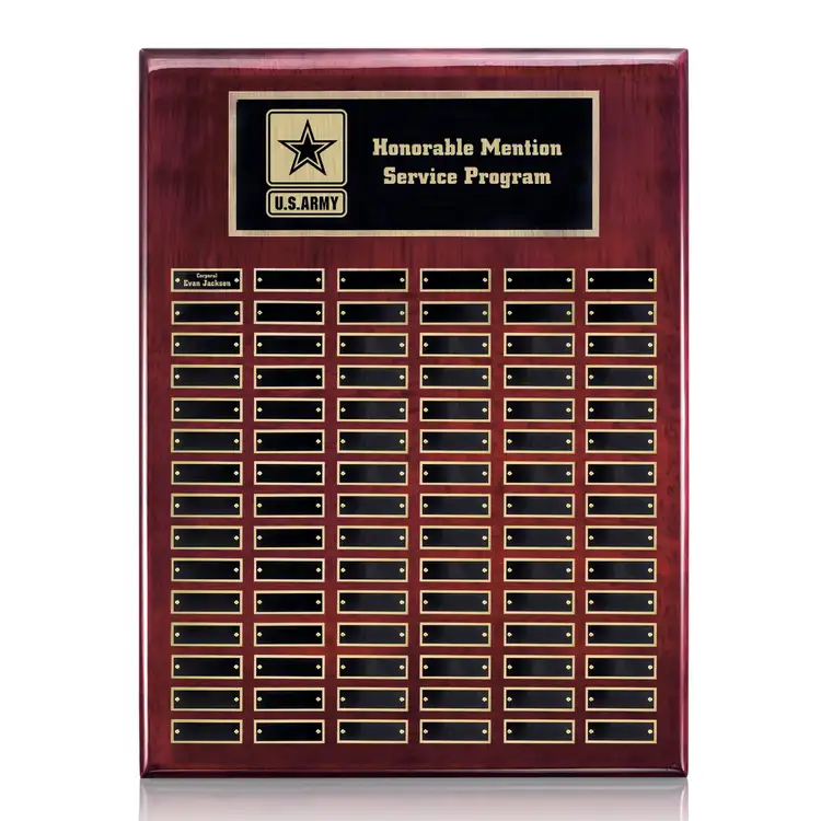 Oakleigh Vert Perpetual - Rosewood/Gold - 90 Plates 18 x 24 in