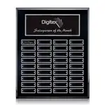 Plaque perpétuelle Oakleigh verticale - Noir/Argent - 36 plaquettes 12 x 15 po