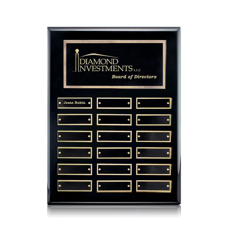 Oakleigh Vert Perpetual - Black/Gold - 18 Plates 9 x 12 in