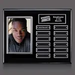 Plaque perpétuelle Photo verticale - Noir/Argent - 12 plaquettes 9 x 12 po