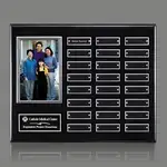 Plaque perpétuelle Photo verticale - Noir/Argent - 24 plaquettes 12 x 15 po