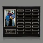 Plaque perpétuelle Photo verticale - Noir/Or - 24 plaquettes 12 x 15 po