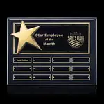 Plaque perpétuelle Rising Star - Ébène - 12 plaquettes 9 x 12 po