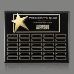 Plaque perpétuelle Rising Star - Ébène - 30 plaquettes 12 x 15 po