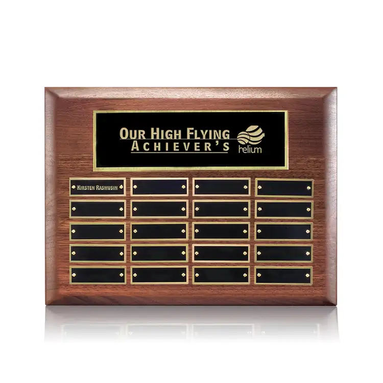 Sedgewick Plaque - Walnut - 20 Plates 9 x 12 in