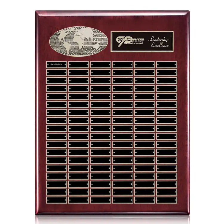 World (Vert) Perpetual - Rosewood Finish - 108 Plates 18 x 24 in