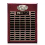 Plaque perpétuelle World verticale - Fini bois de rose - 64 plaquettes 16 x 20 po