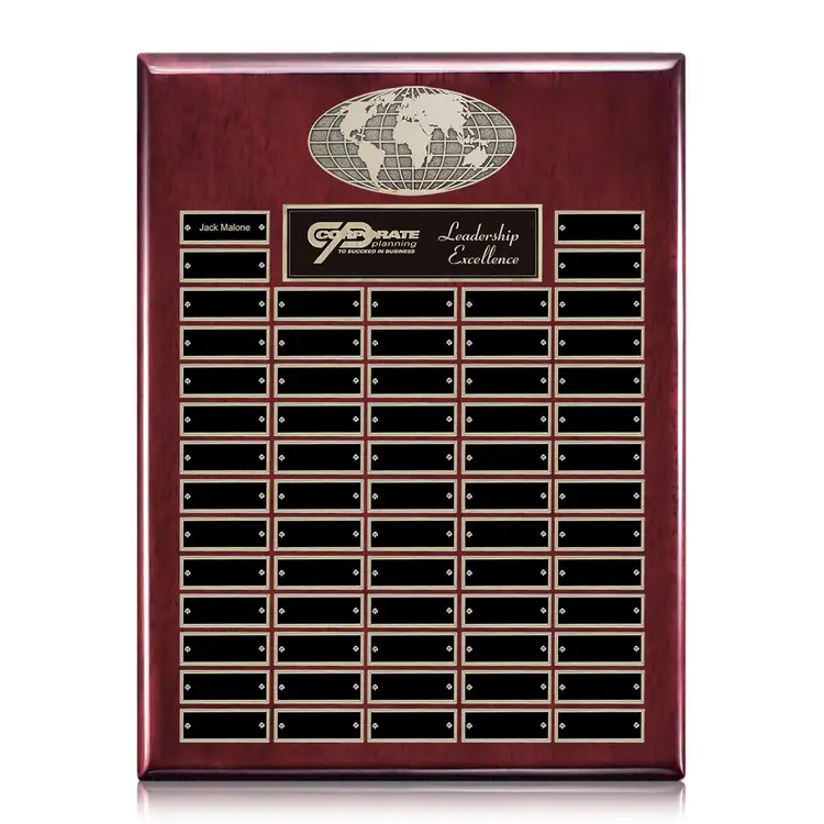 World (Vert) Perpetual - Rosewood Finish - 64 Plates 16 x 20 in