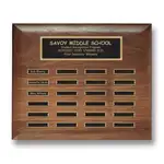 Plaque perpétuelle en noyer américain - Noyer - 24 plaquettes 15 x 11 po