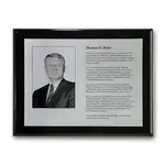 Plaque photo sur métal - Ébène 10.5 x 13 po