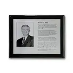 Plaque photo sur métal - Ébène 9 x 12 po