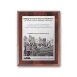 Plaque photo sur métal - Fini noyer 8 x 10 po