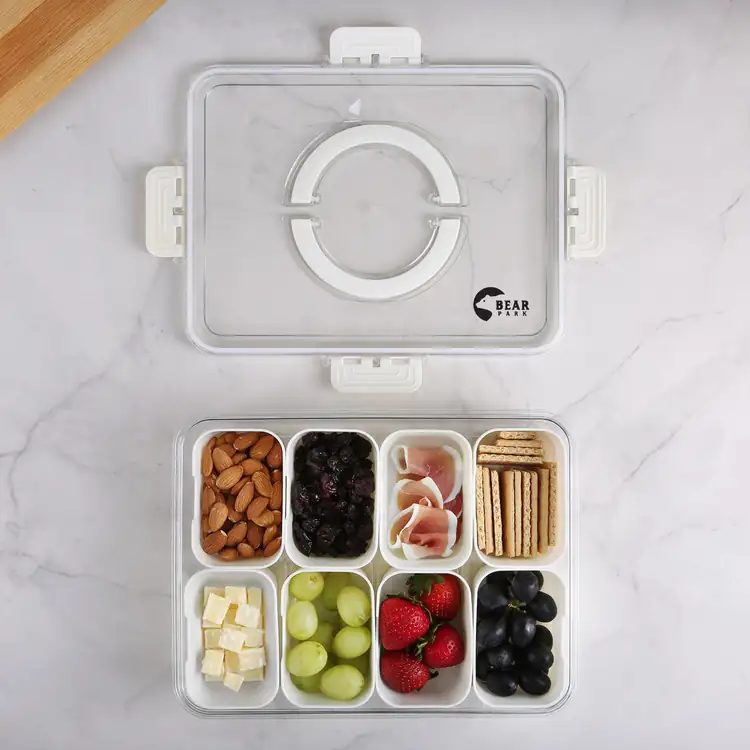 Charcuterie-To-Go Compartment Snack Tray