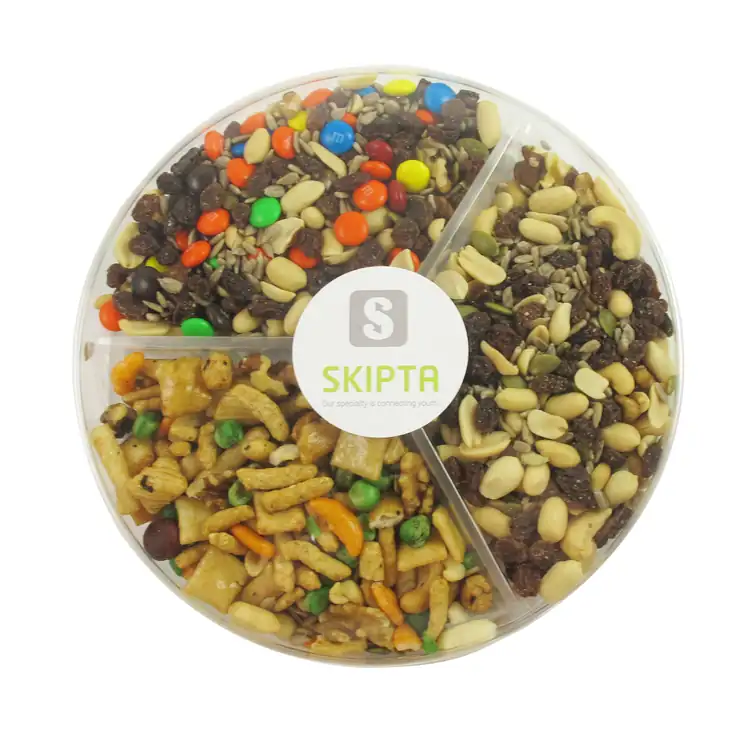 Shareable Tray with Three Trail Mixes