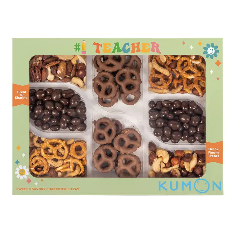Plateau cadeau de collations sucrées et salées en coffret #2