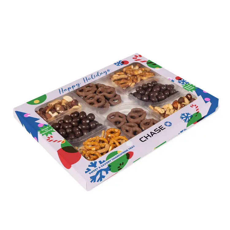Plateau cadeau de collations sucrées et salées en coffret #3