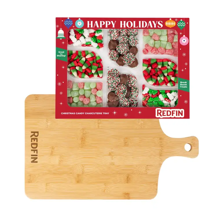 Holiday Treats Charcuterie Tray with Bamboo Board