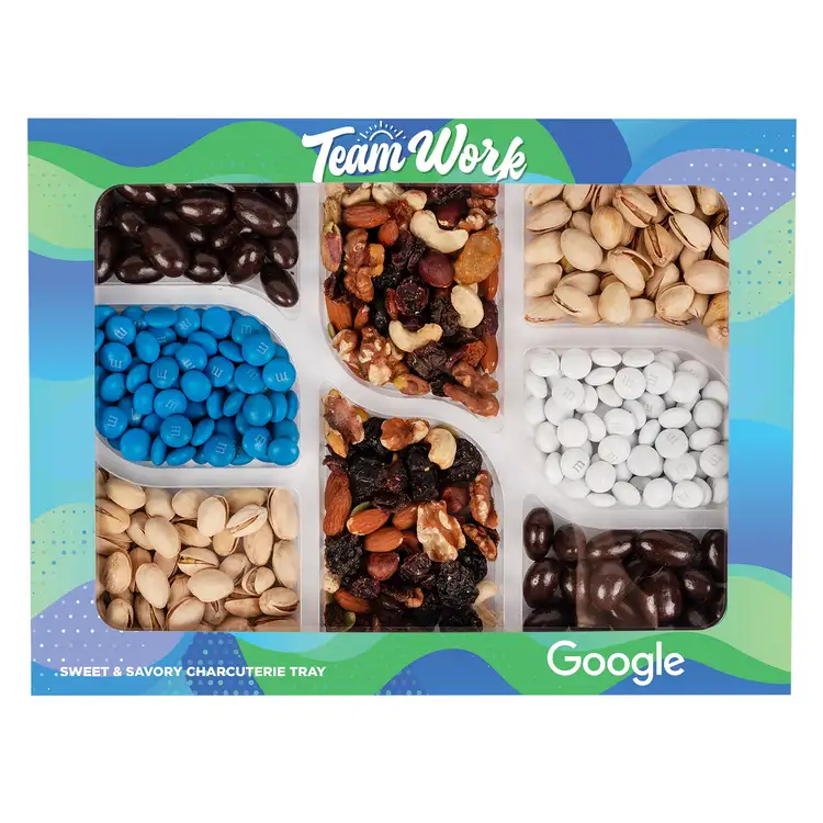 Gourmet Nut and M&M’S Tray in Gift Box #3