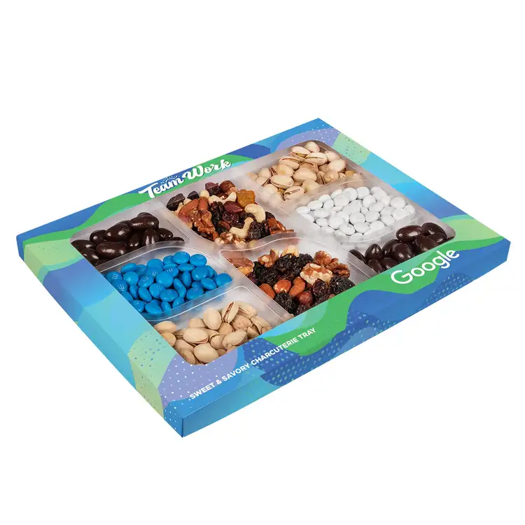 Gourmet Nut and M&M’S Tray in Gift Box #4