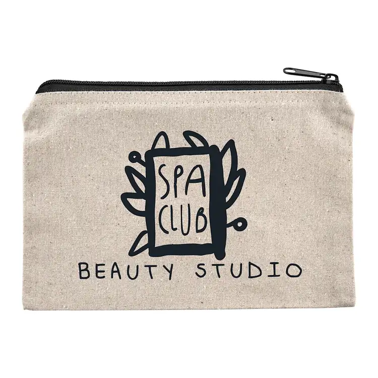 Cotton Canvas Zippered Travel Pouch #3