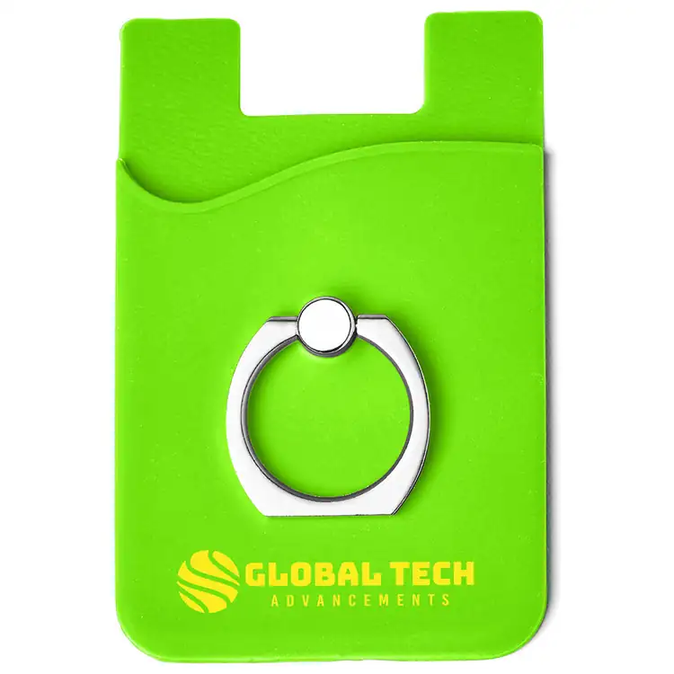 Silicone Phone Pocket with Ring Stand #4