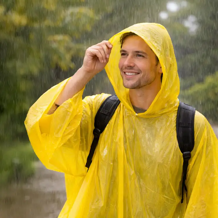 Rain Poncho with Keyring Case #3
