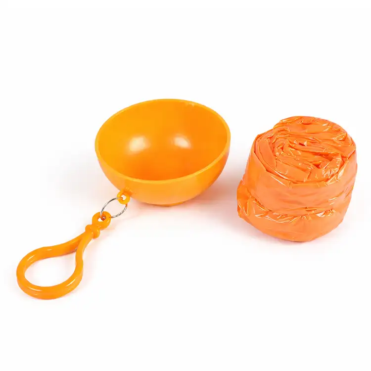 Rain Poncho with Keyring Case