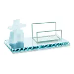 Porte-cartes Inukshuk avec panneau et socle à bord éclaté