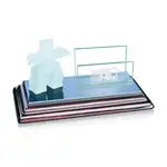 Inukshuk Card Holder with Panel on Sommerville Base