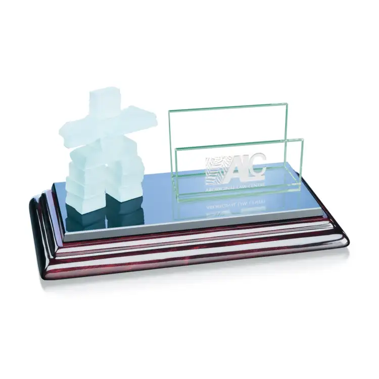 Inukshuk Card Holder with Panel on Sommerville Base