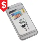 Dual-pocket adhesive silicone phone wallet