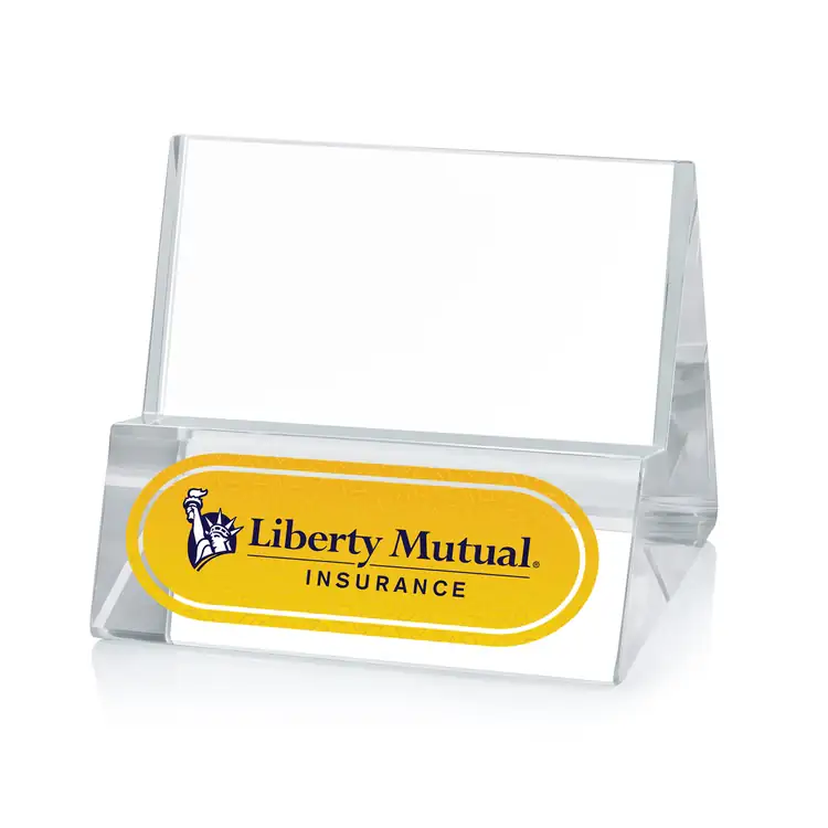 Edinborough Optical Crystal Business Card Holder - Multicolor