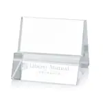 Edinborough Optical Crystal Business Card Holder - Deep Etch