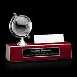 Simplex Business Card Holder with Spinning Globe