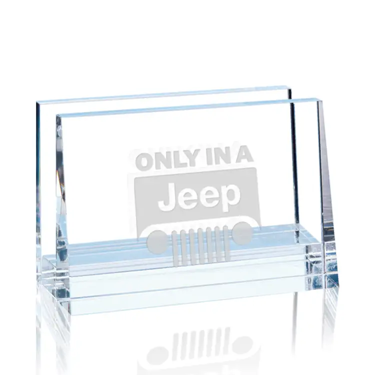 Sylvan Optical Crystal Business Card Holder