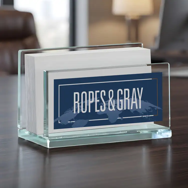 Tomlins Jade Glass Business Card Holder - Multicolor #3