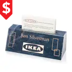 Slotted Black Marble Business Card Holder - Deep Etch & 1 Color