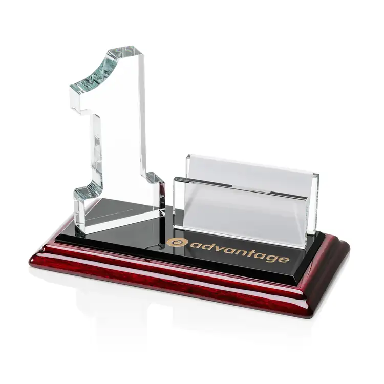 Number 1 Business Card Holder on Albion Base