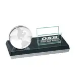 Globe Business Card Holder on Granite Base