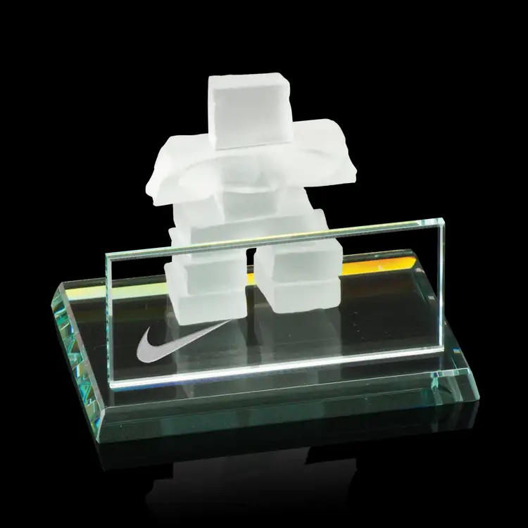 Business Card Holder with Inukshuk at Back