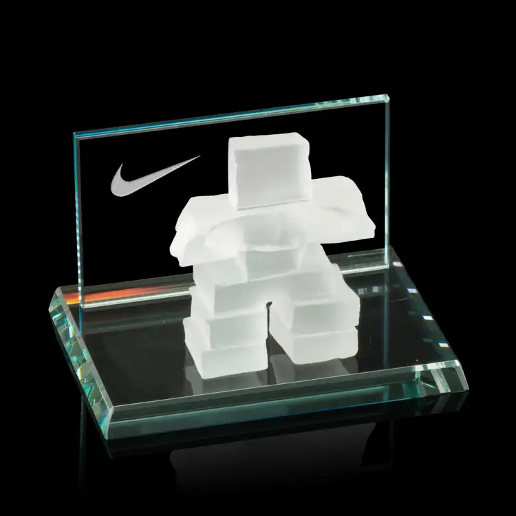 Business Card Holder with Inukshuk at Front