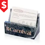Green Marble Business Card Holder - Deep Etch & 1 Color