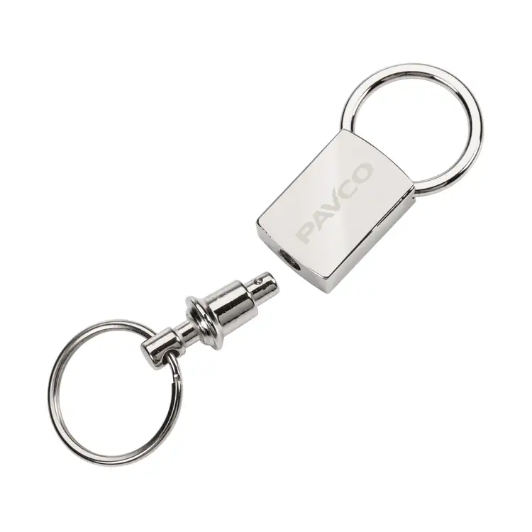 Pull Apart Keyring - Satin Silver #2