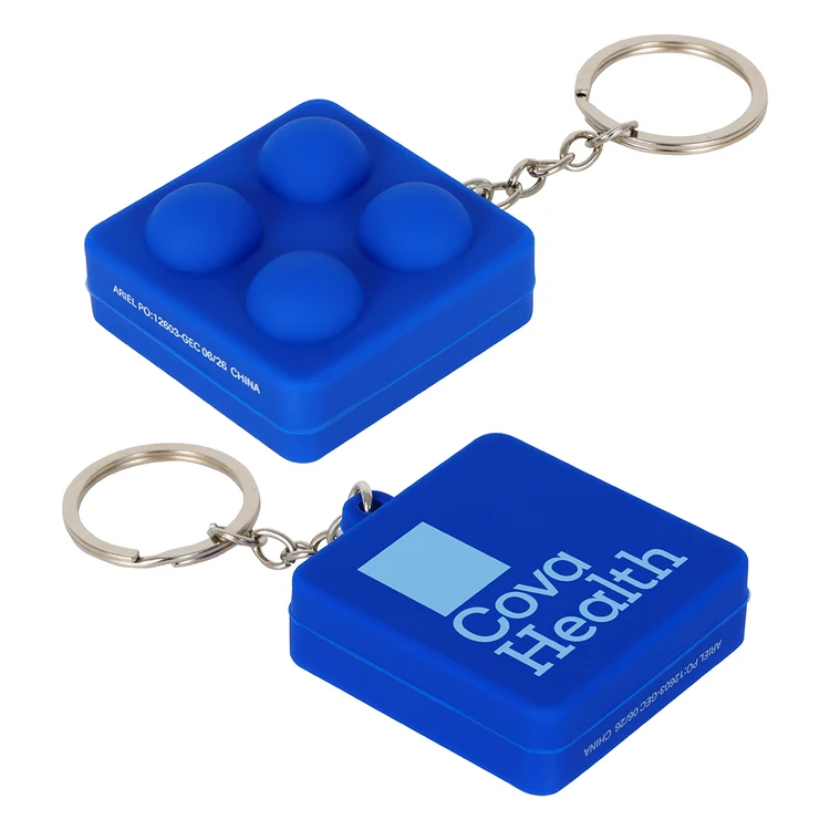 Square Push Pop Key Ring #3