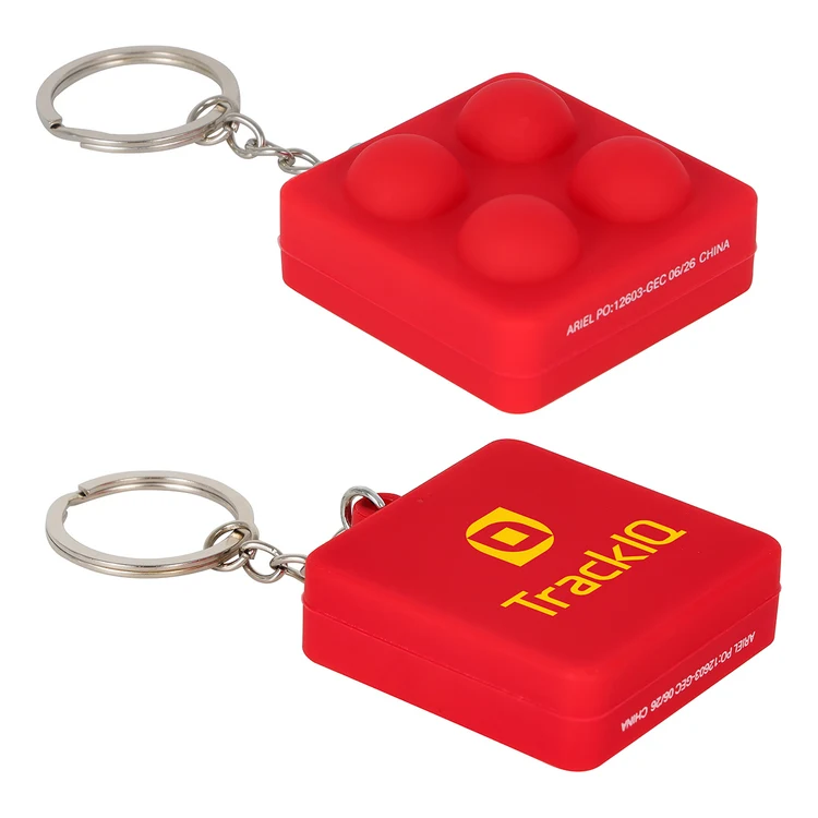 Square Push Pop Key Ring #4