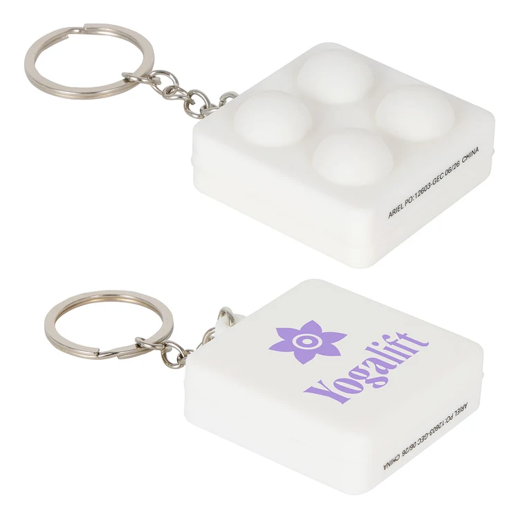 Square Push Pop Key Ring #5