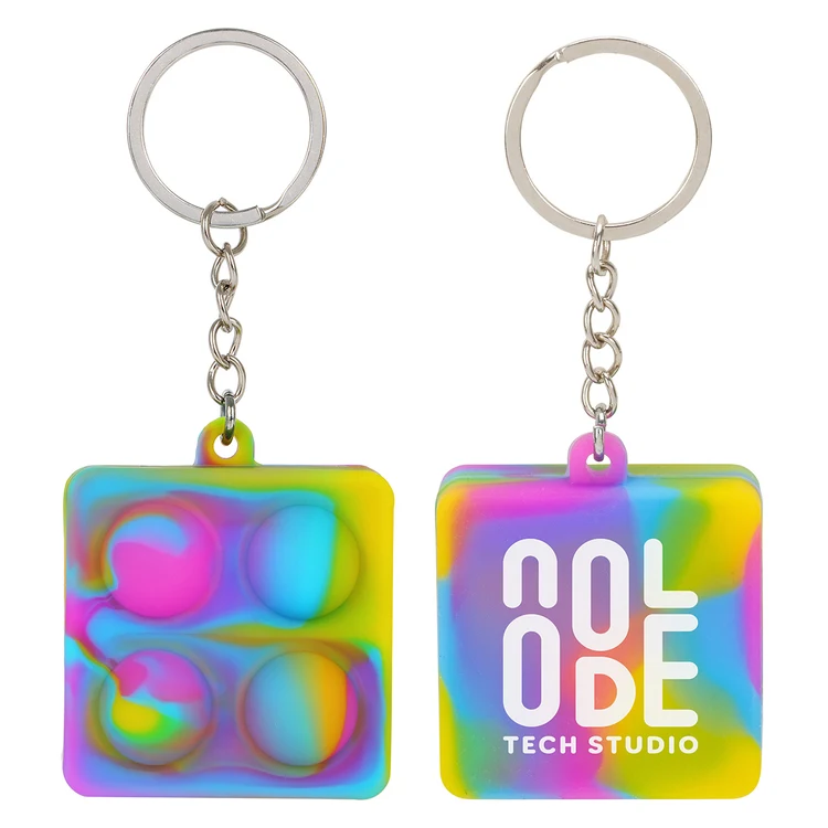 Square Push Pop Key Ring #9