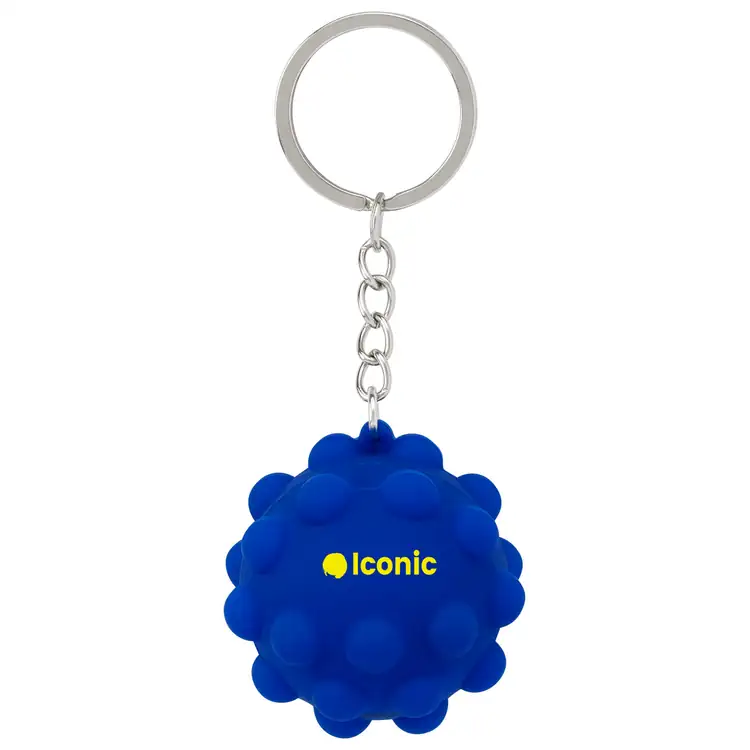 Recycled Silicone Bubble Ball Keychain #3